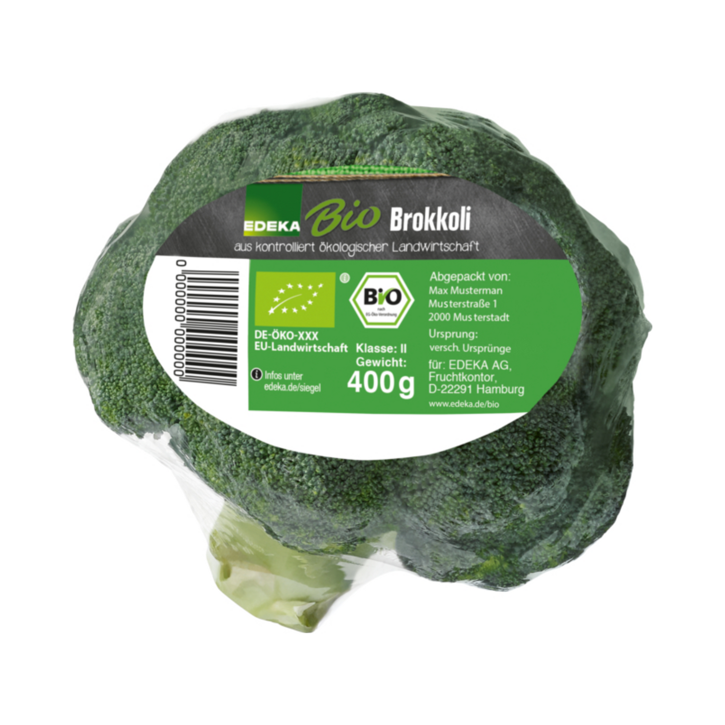Bio EDEKA Brokkoli Italien Klasse II 400g Folie