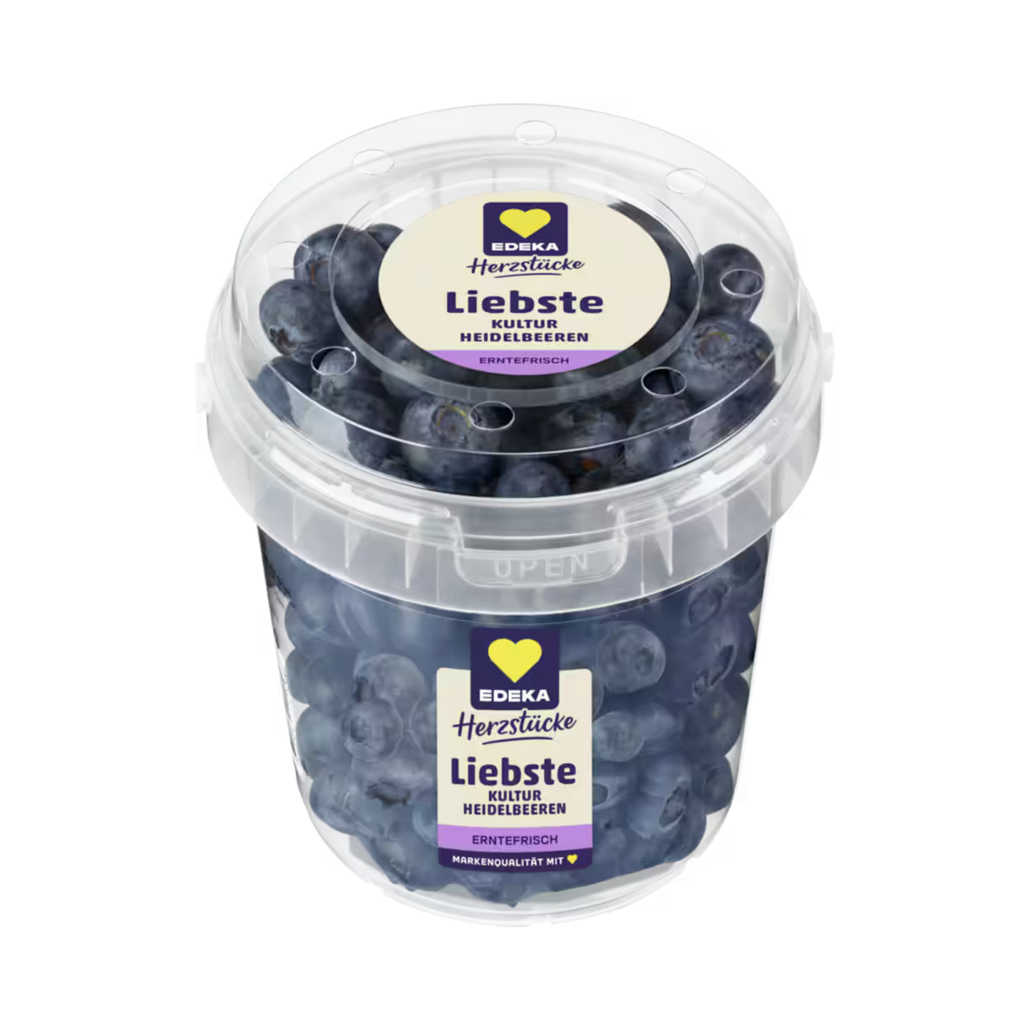 EDEKA Herzstücke Kulturheidelbeeren Spanien Klasse I 500g Eimer