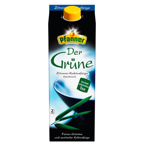 Pfanner Grüner Tee Zitrone-Kaktusfeige 2l