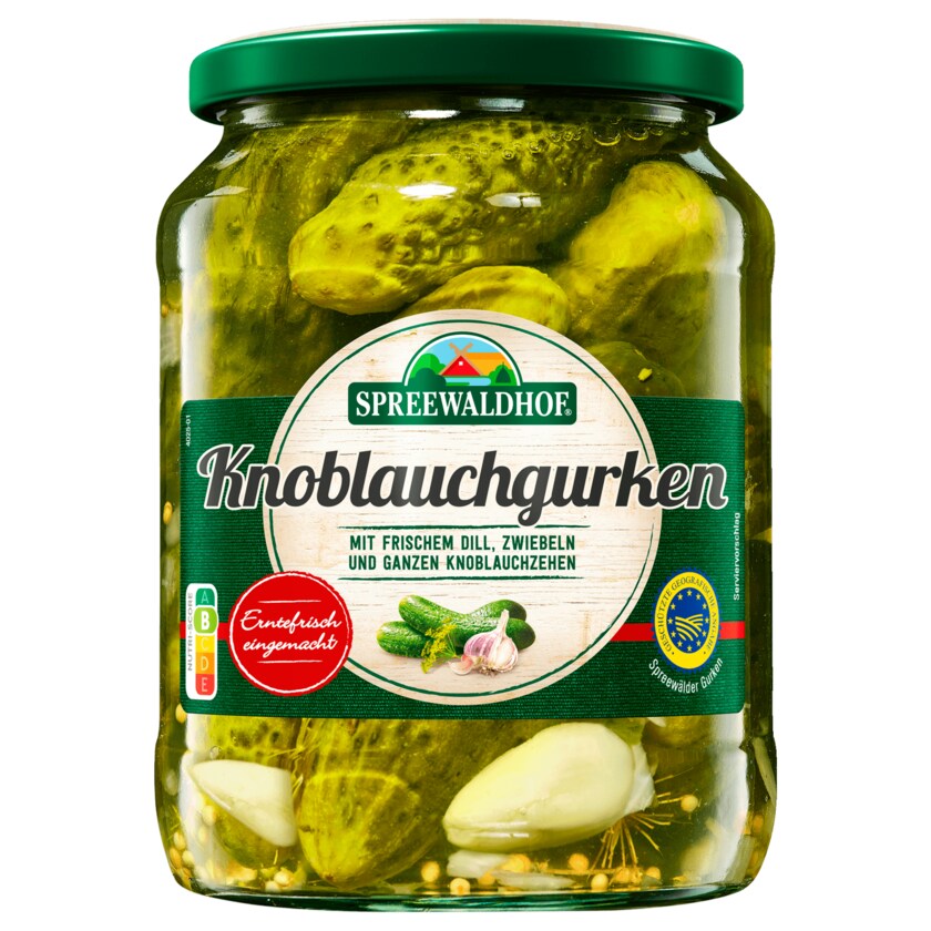 Spreewaldhof Knoblauchgurken (Spreewälder Gurken) 670g