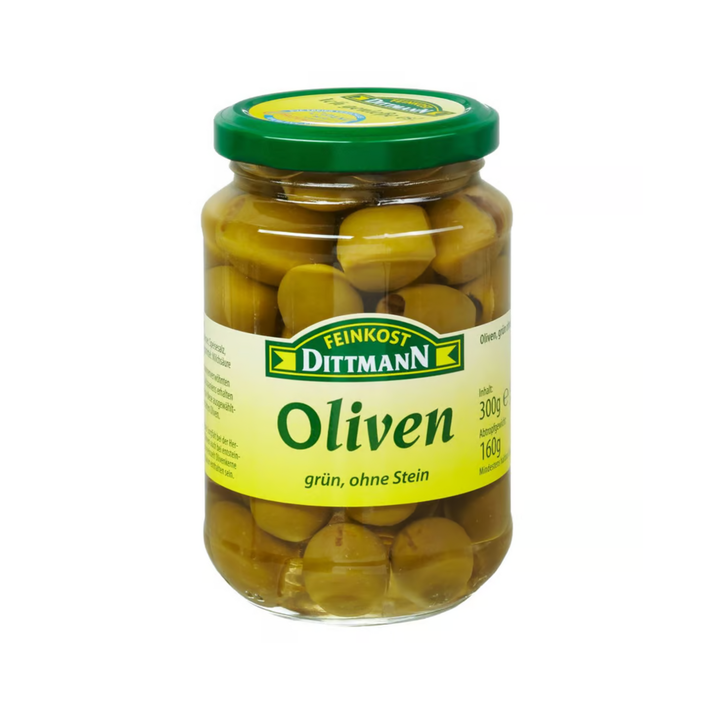 Feinkost Dittmann Oliven Grün ohne Stein 340g