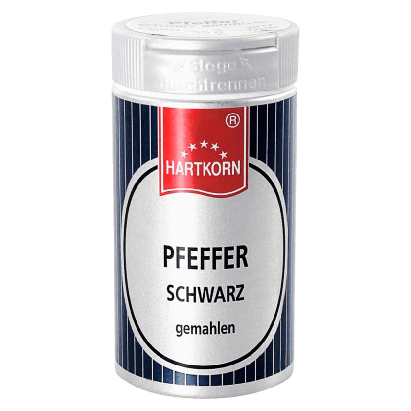 Hartkorn Pfeffer schwarz gemahlen 35g