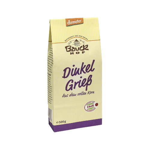 Demeter Bauck Mühle Dinkelvollgrieß 500g