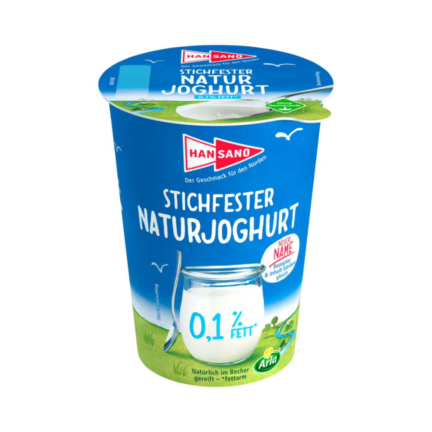 Hansano Stichfester Naturjoghurt 0,1% 500g