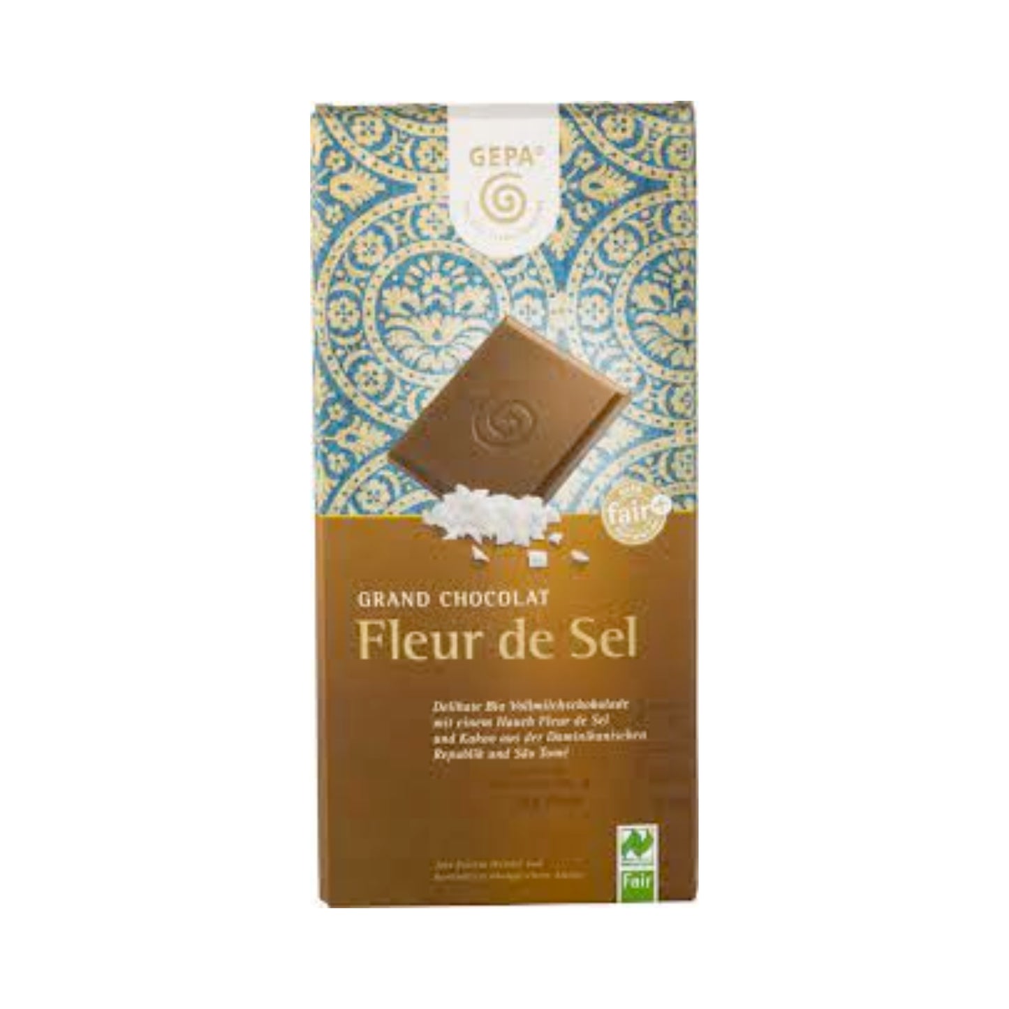 Bio Gepa Grand Chocolat Fleur de Sel feine Vollmilch 37% Cacao 100g