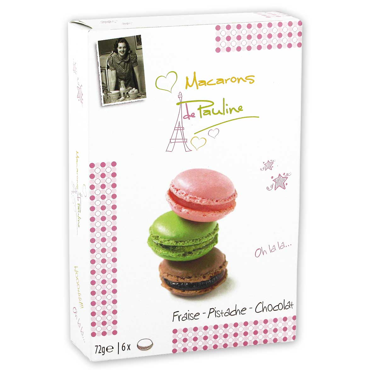 Macarons de Pauline Makronentörtchen Schokolade 72g