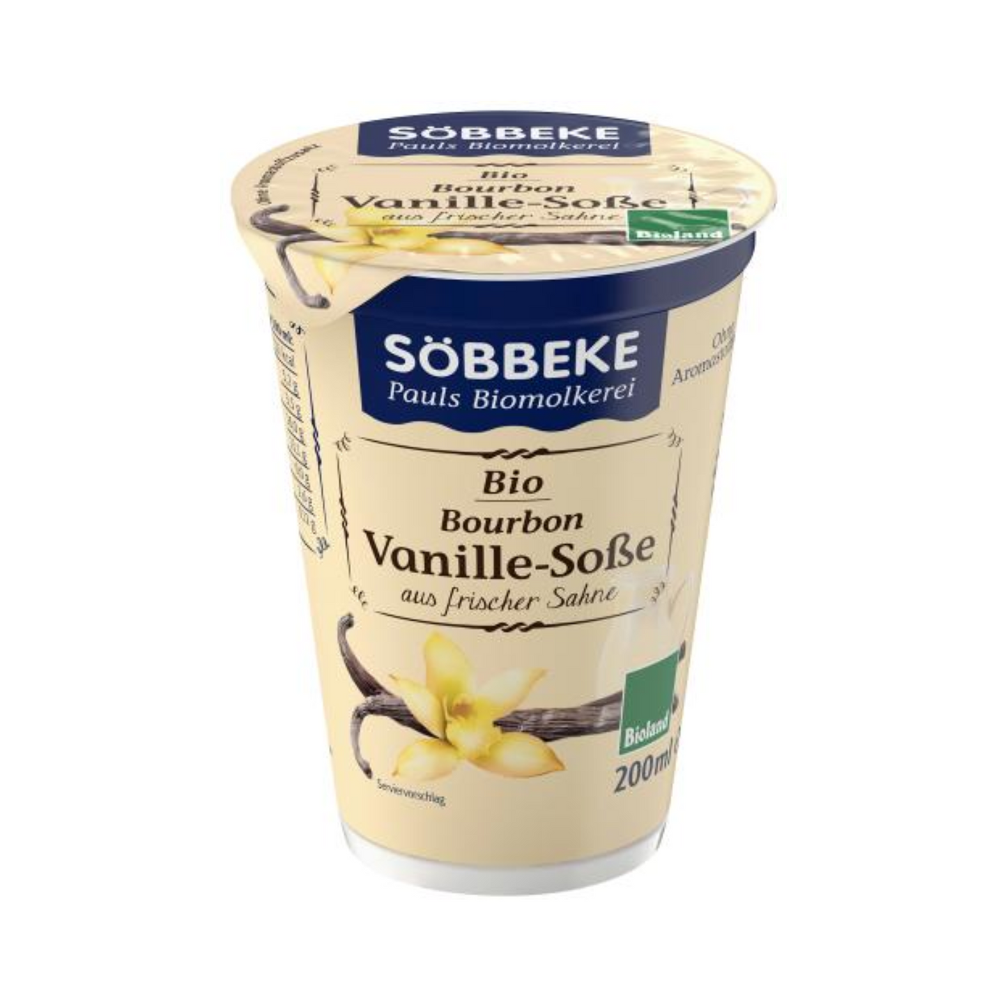 Bio Söbbeke Bourbon Vanille-Soße 200g