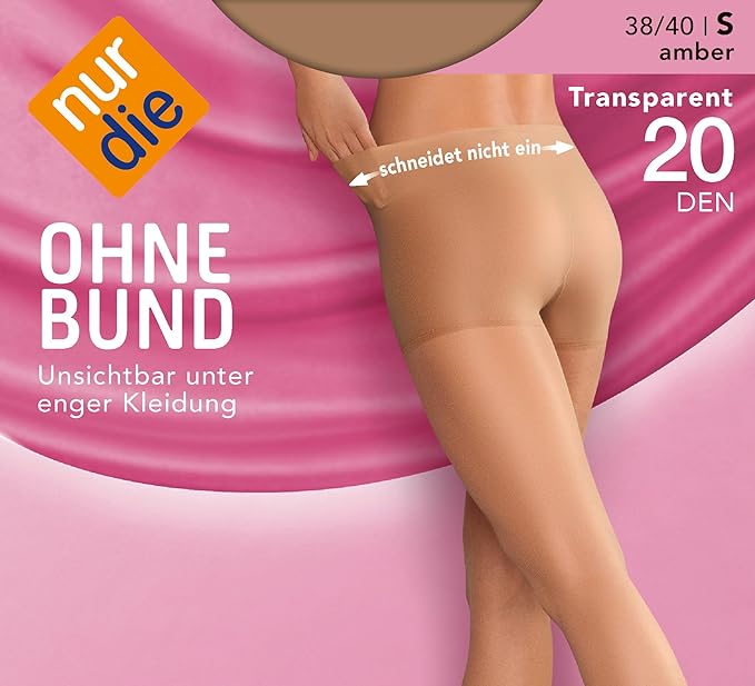 nur die Wie eine zweite Haut Strumpfhose 20den amber 125 Gr.38/40