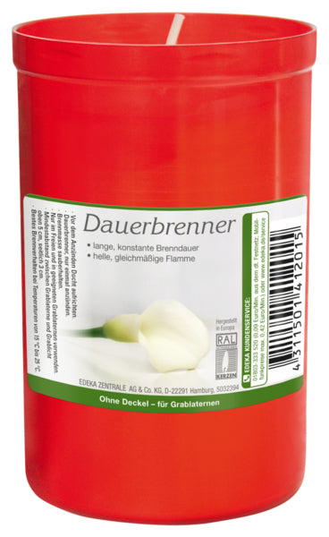 Dauerbrenner ohne Deckel rot