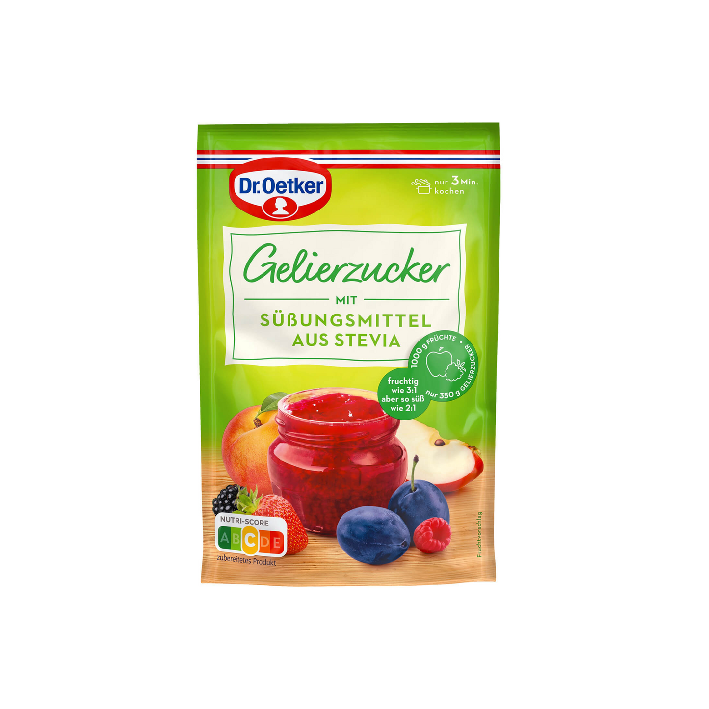 Dr.Oetker Gelierzucker mit Süßungsmittel aus Stevia 350g