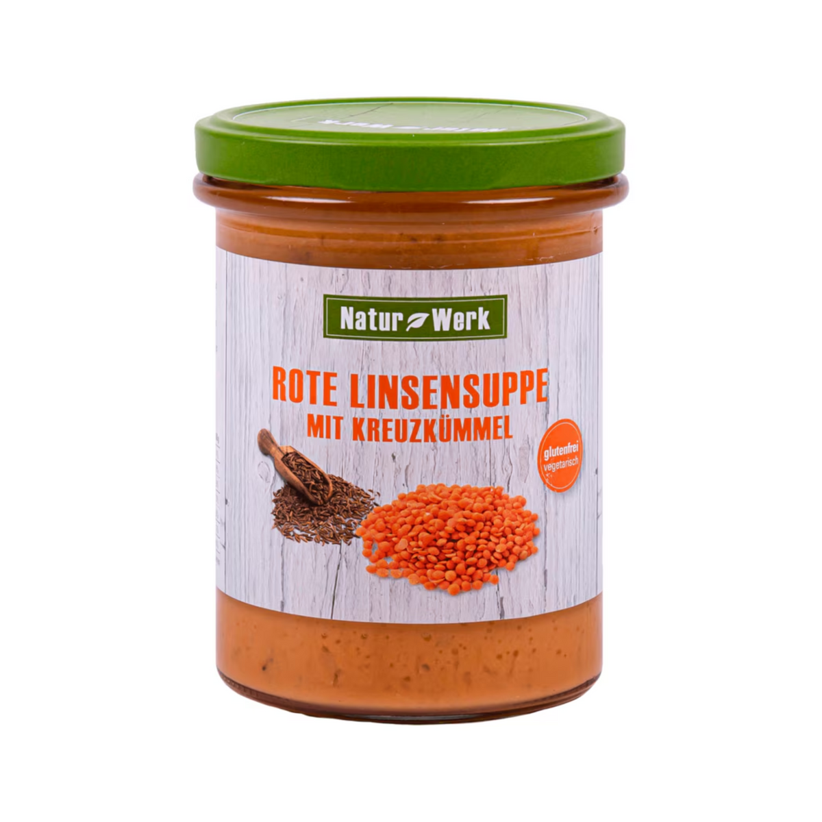 BWF Naturwerk Gemüsesuppe Rote Linsen Kreuzkümmel 400g