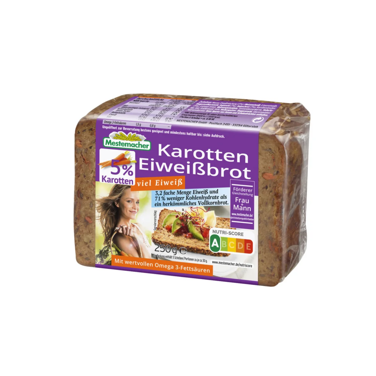 Mestemacher Karotten Eiweißbrot 250g