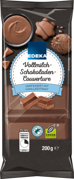EDEKA Vollmilch Schokoladen Kuvertüre 200g
