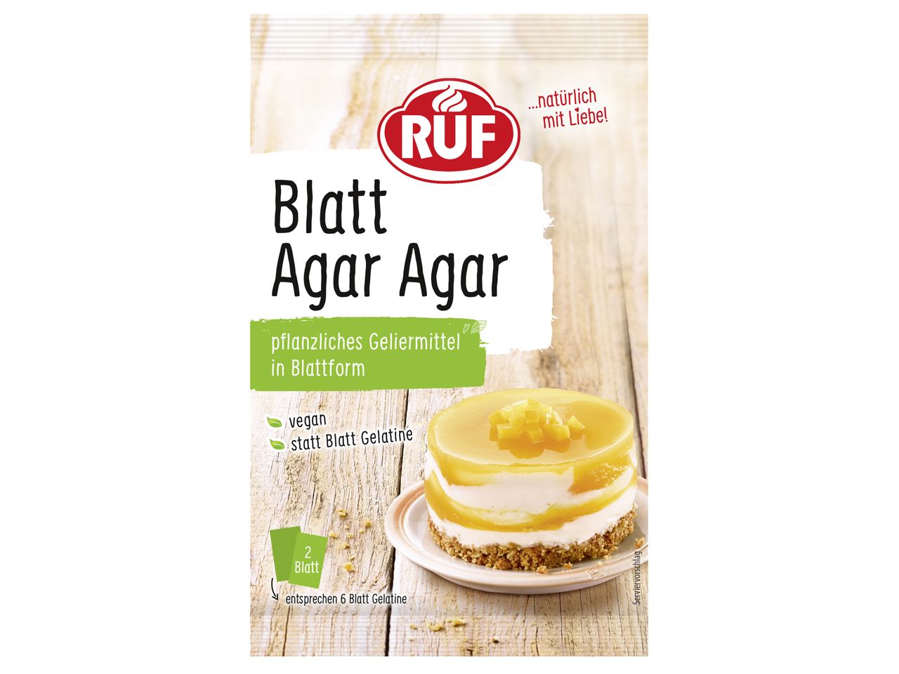 RUF Agar Agar Blatt 2,5g