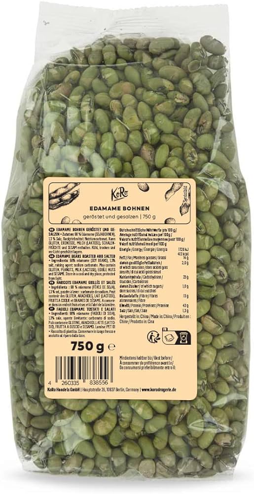 Koro Edamame Bohnen geröstet&gesalzen 750g