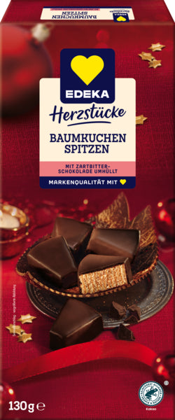 EDEKA Herzstücke Baumkuchenspitzen Zartbitter 130g