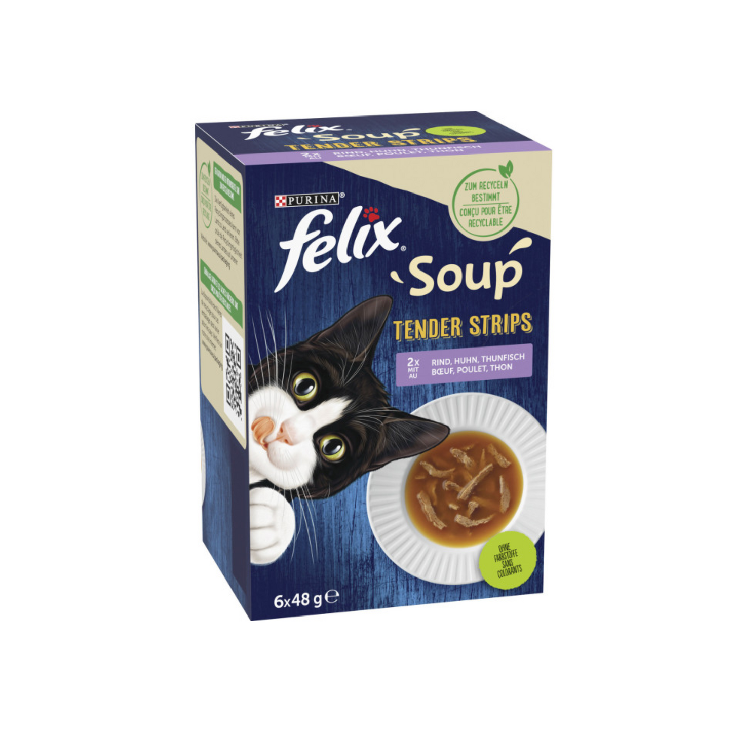 Felix Soup Tender Strips 6x48g