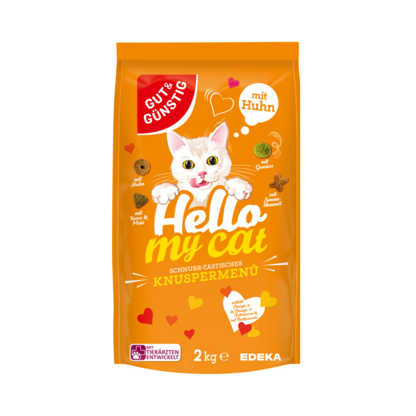 GUT&GÜNSTIG Knusper Menü mit Huhn für Katzen 2kg