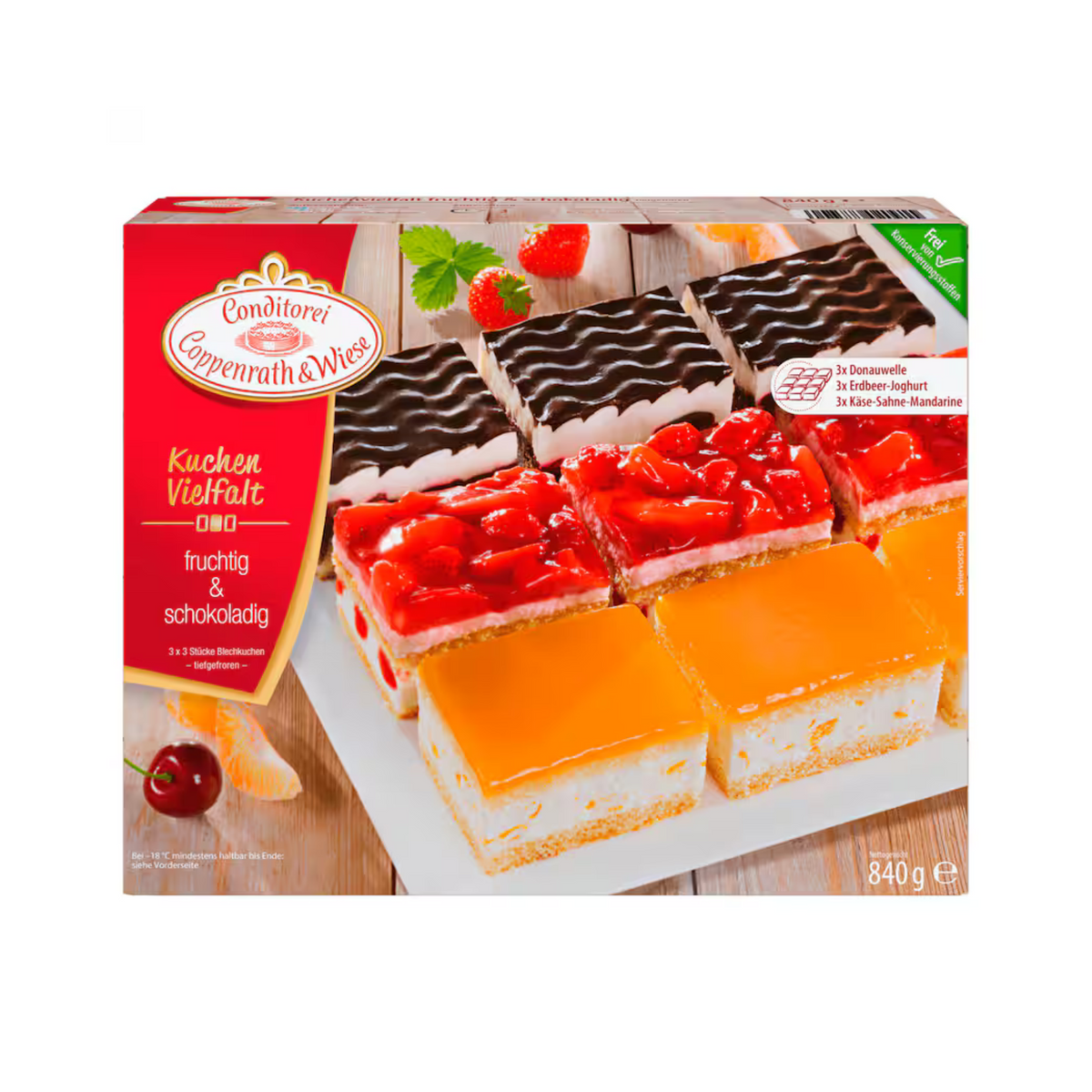 Coppenrath&Wiese Kuchenvielfalt fruchtig&schokoladig 840g