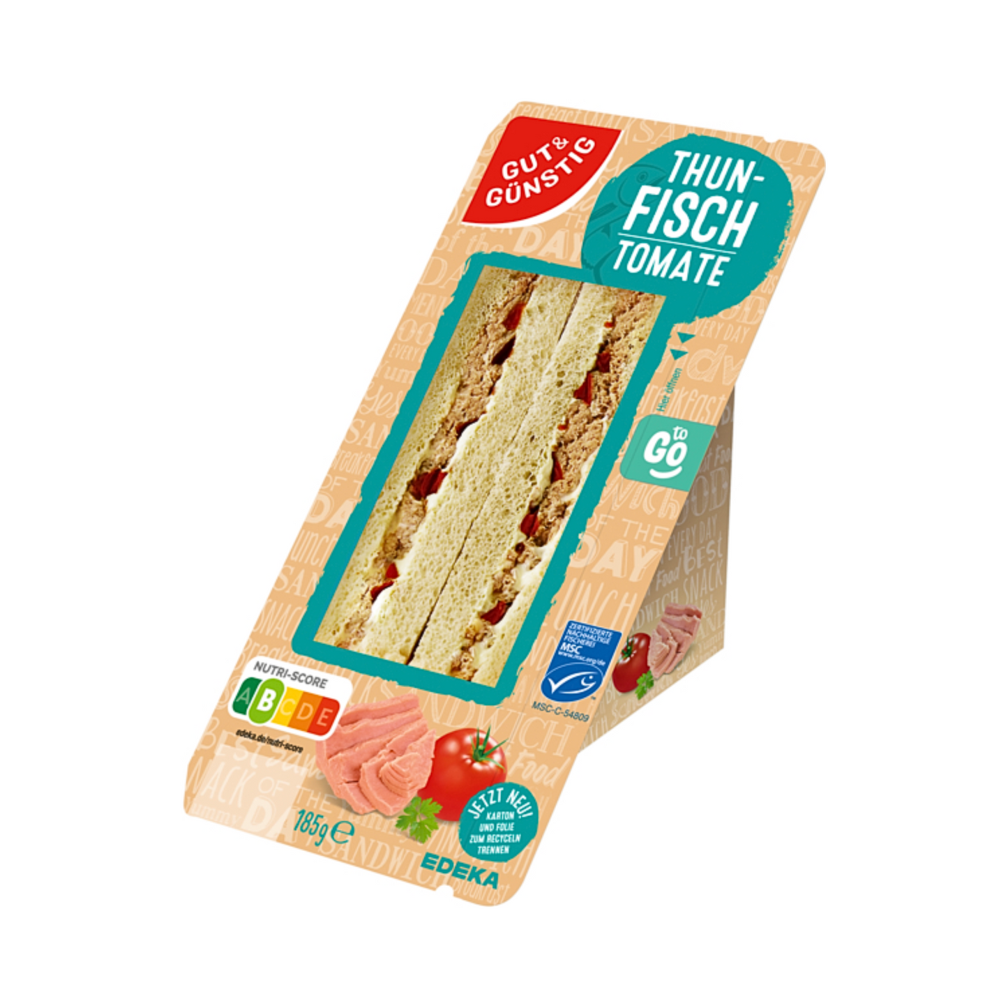 MSC GUT&GÜNSTIG Sandwich Thunfisch 185g