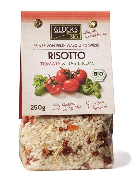 Bio Glücks Risotto mit Tomaten und Basilikum 250g