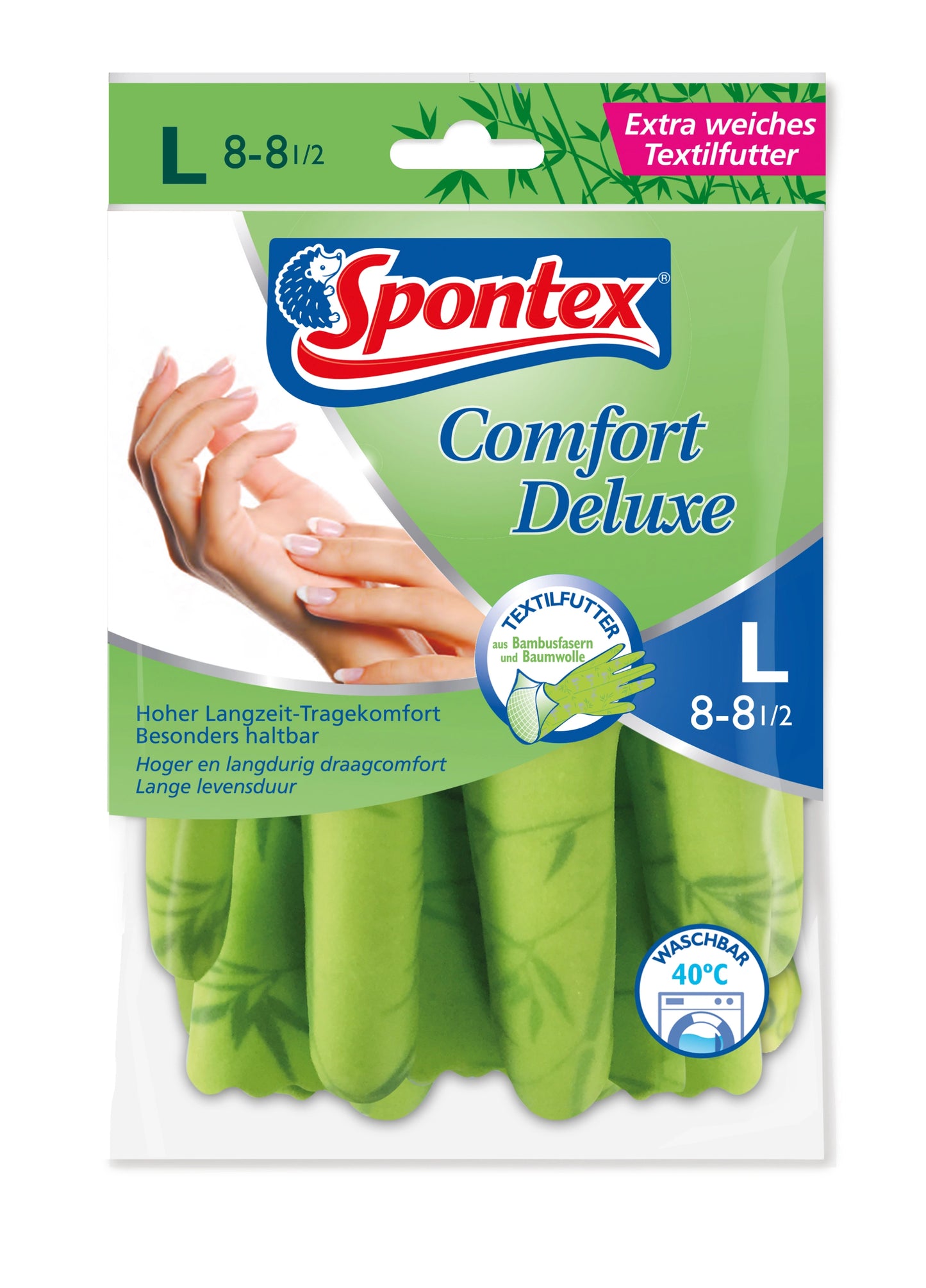 Spontex Handschuhe Extra Comfort Gr.8-8,5 1PA