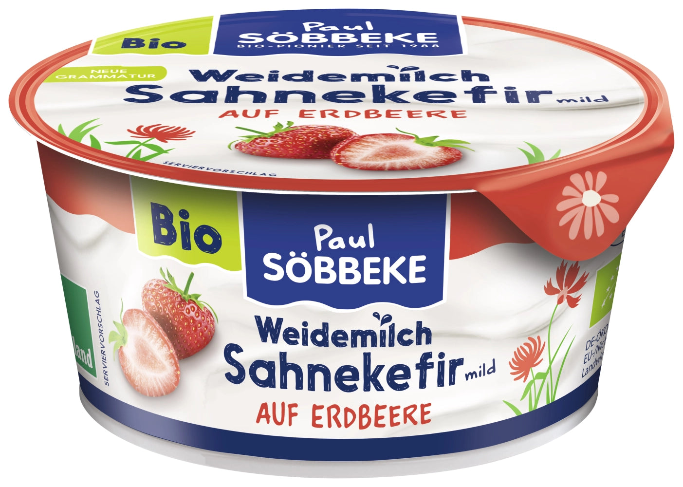 Bio Söbbeke Sahnekefir mild Erdbeere 10% 150g