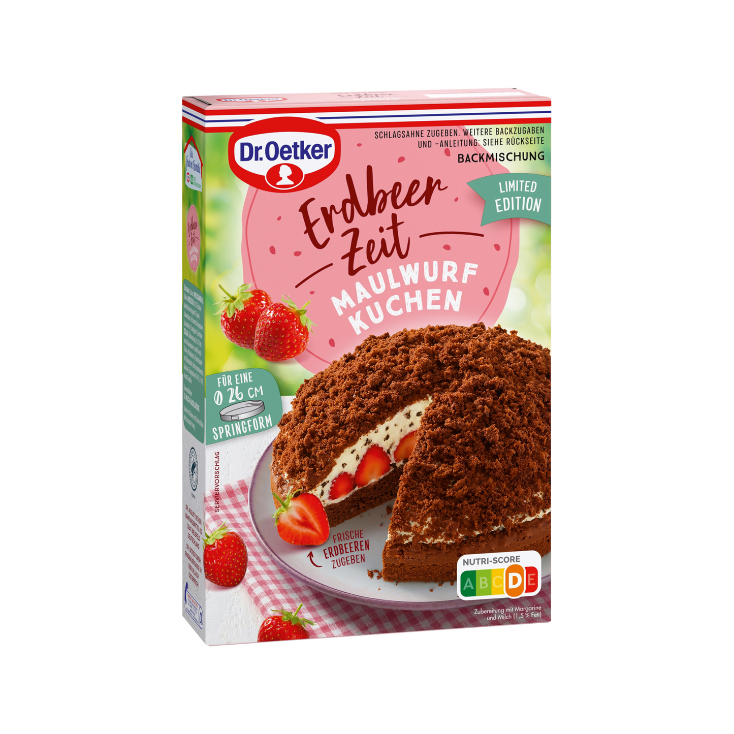 Dr.Oetker Erdbeerzeit Maulwurf Kuchen Backmischung 345g