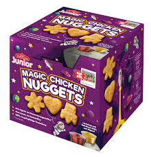 Dovgan Junior Magic Chicken Nugget Box mit Ketchup und Süß-Sauer-Dip 350g