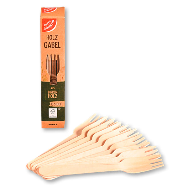 GUT&GÜNSTIG Gabeln Birke FSC 10ST