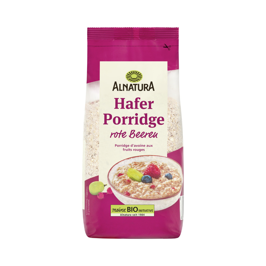 Bio Alnatura Hafer Porridge rote Beeren 500g