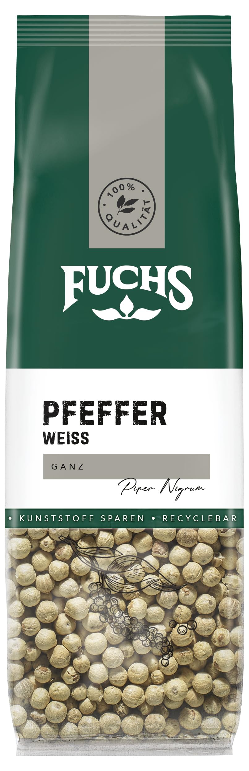 Fuchs Pfeffer weiß ganz 65g