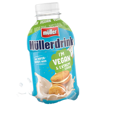 Müllerdrink Vegan Cookies&Cream auf Haferbasis 400ml DPG