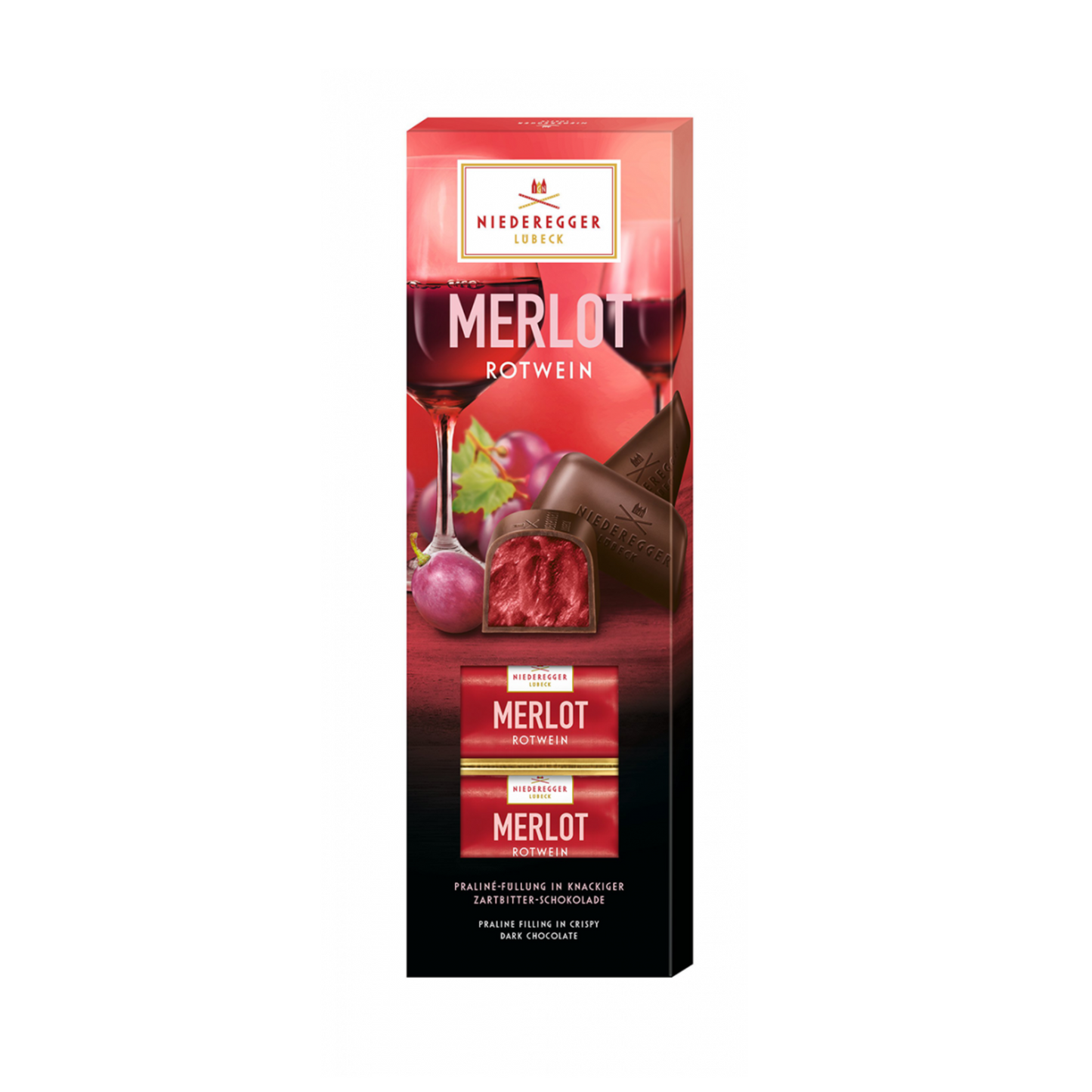Niederegger Merlot Rotwein in Zartbitter-Schokolade 100g