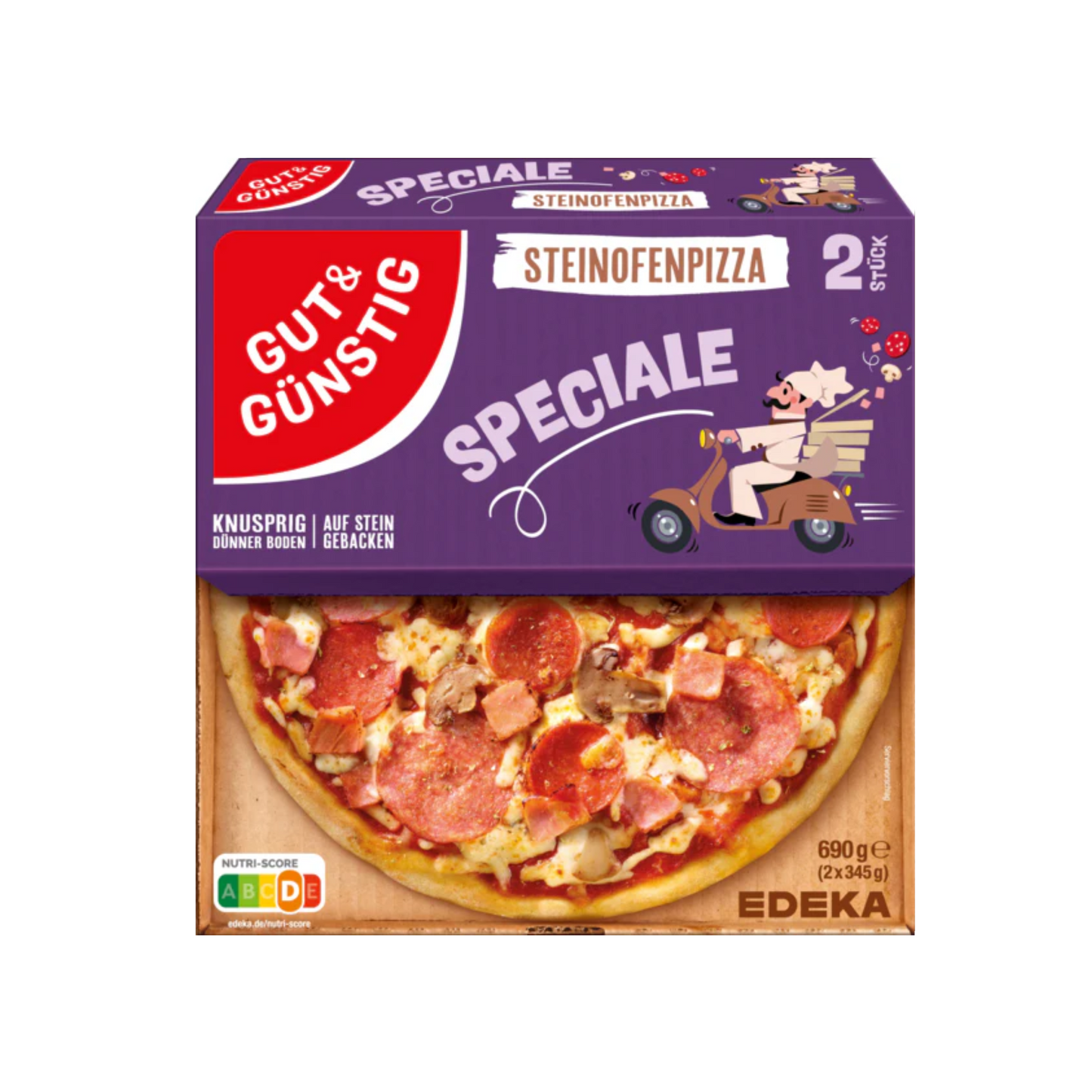 GUT&GÜNSTIG Steinofenpizza Speciale 2x345g