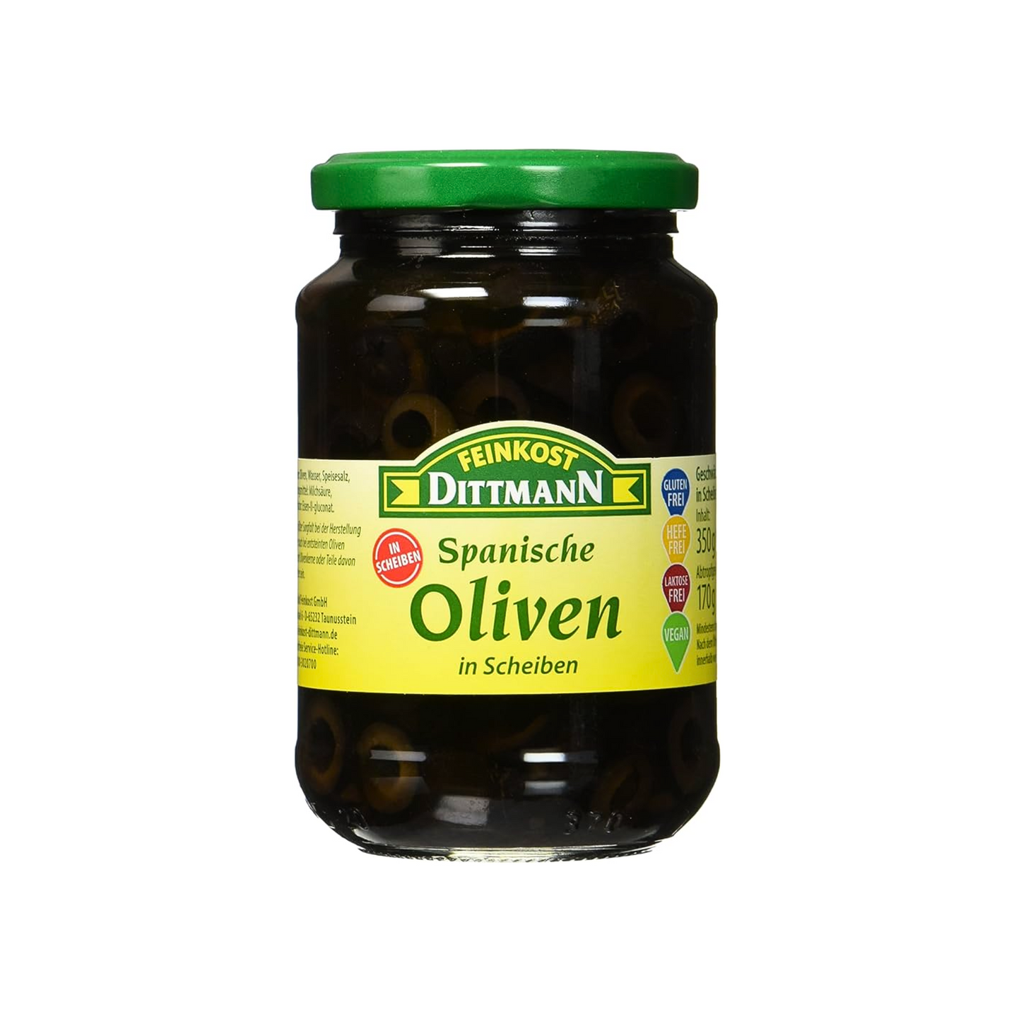 Feinkost Dittmann Oliven schwarz in Scheiben 200g