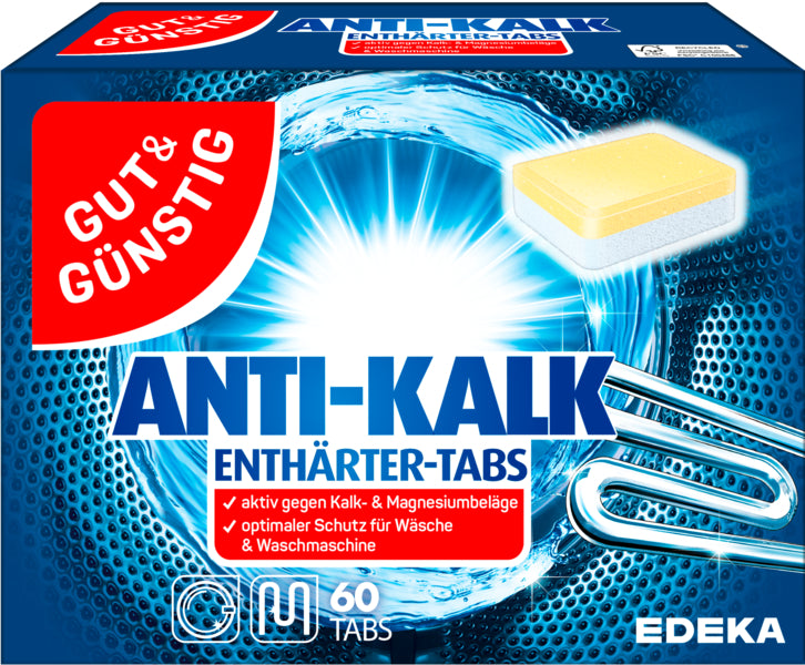 GUT&GÜNSTIG Anti-Kalk Tabs 60x16g
