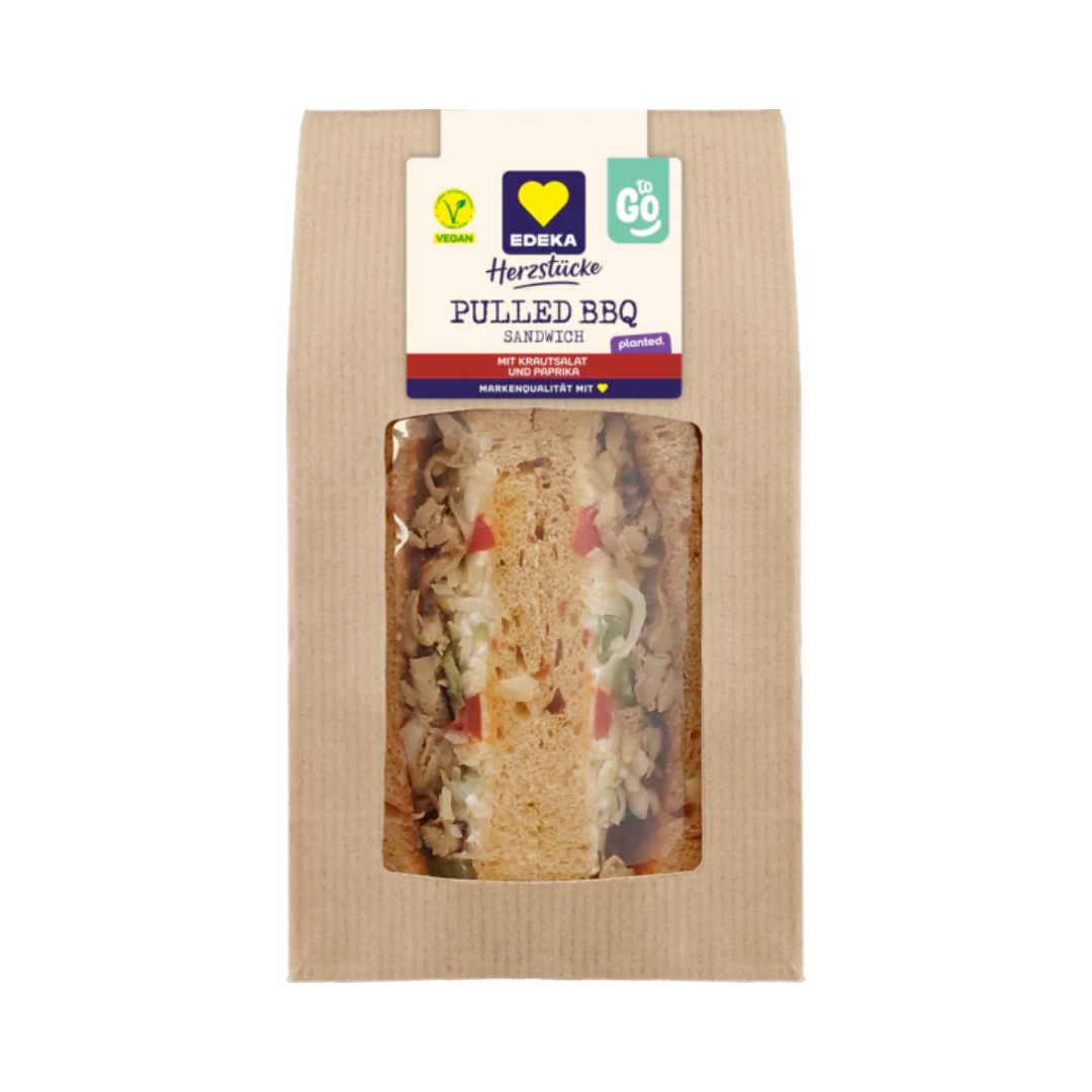 edeka planted EDEKA Herzstücke Sandwich Planted Pulled BBQ Vegan 175g – foodpipe  Stralsund & Greifswald