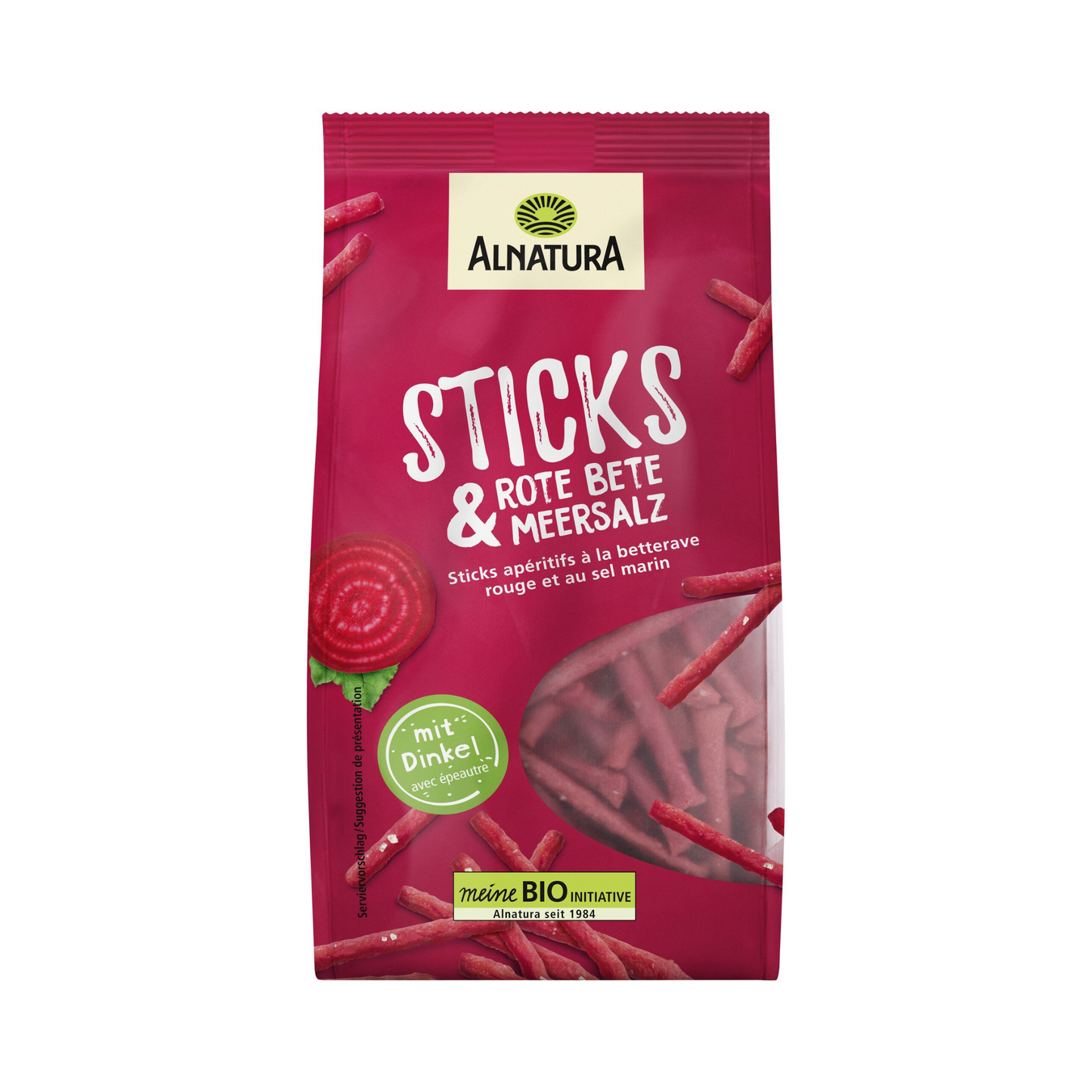 Bio Alnatura Sticks Rote Bete & Meersalz 100g