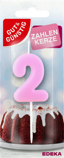 GUT&GÜNSTIG Zahlenkerze Nr.2
