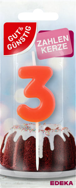 GUT&GÜNSTIG Zahlenkerze Nr.3
