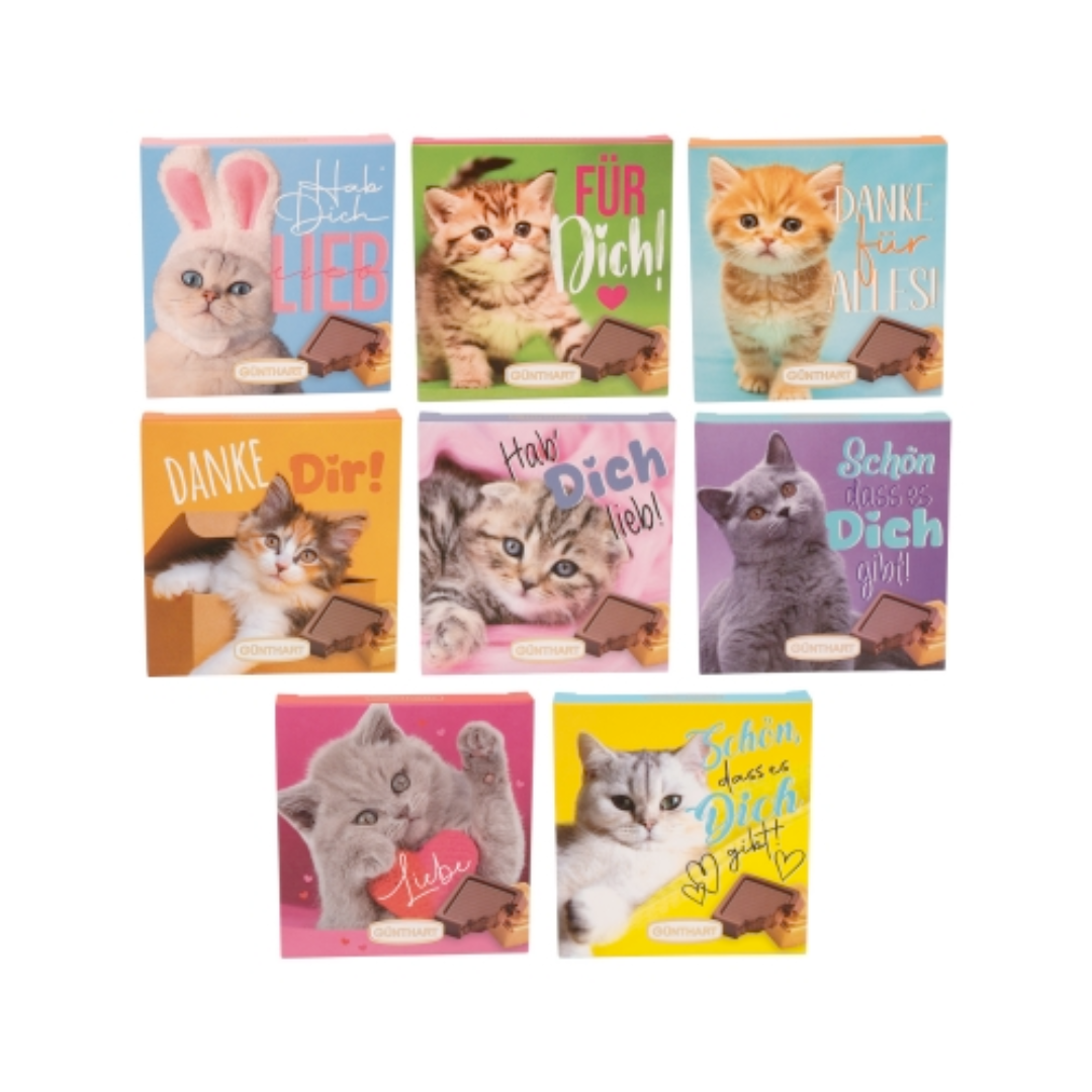 Günthart Kleines Pralinenpräsent Katzen 38g