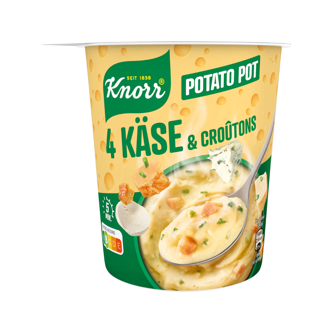 Knorr Kartoffel Snack 4 Käse & Croutons 50g