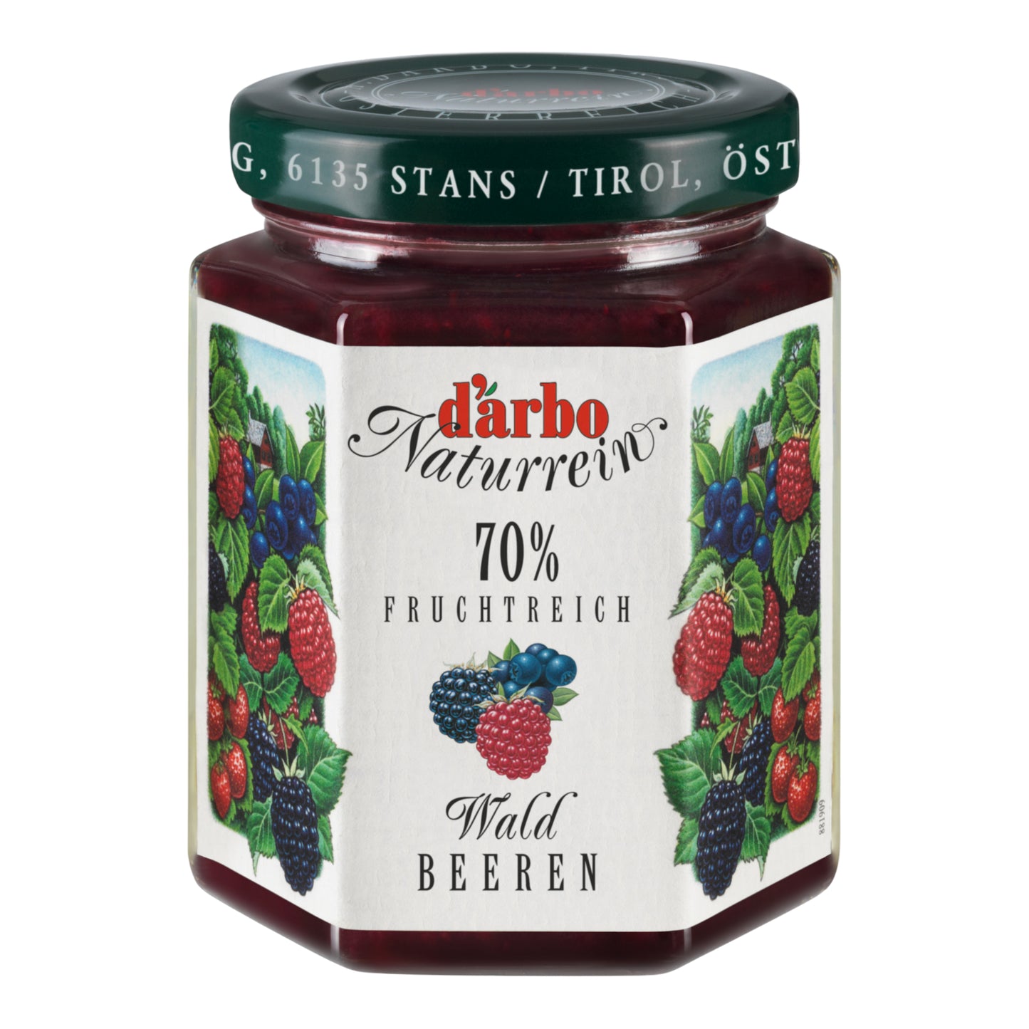 Darbo Naturrein Fruchtreich Waldbeeren 200g