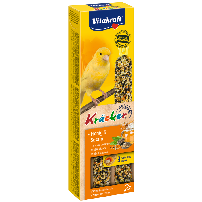 Vitakraft Kräcker Honig-Sesam für Kanarien 2x30g