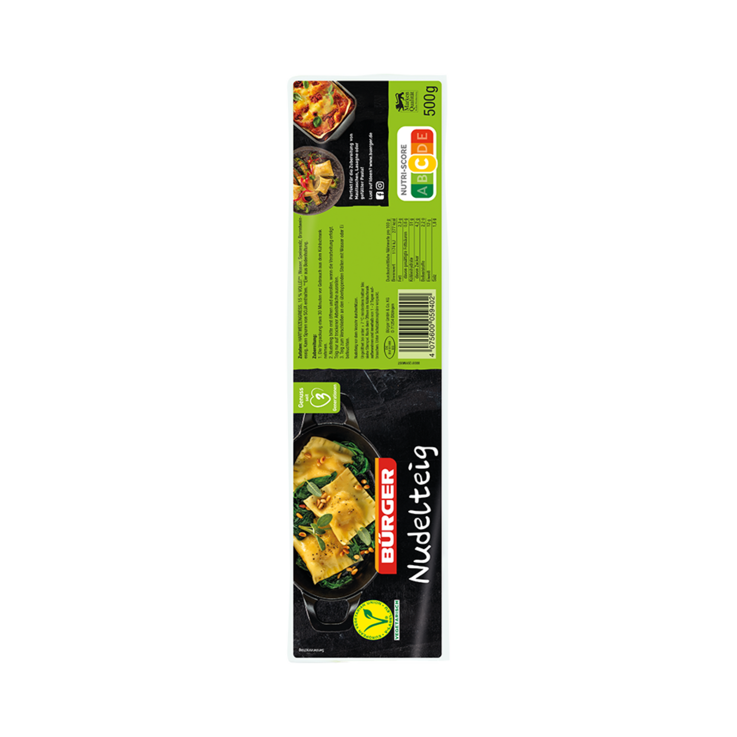 Bürger Nudelteig 500g