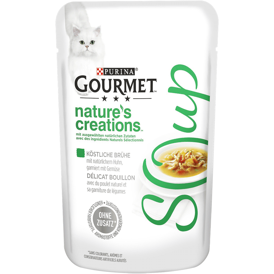 Gourmet Nature's Creations Soup Köstliche Brühe mit natürlichem Huhn 40g