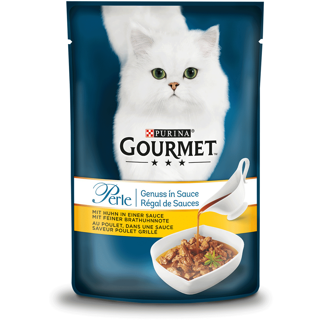 Gourmet Perle Genuss in Sauce mit Huhn 85g