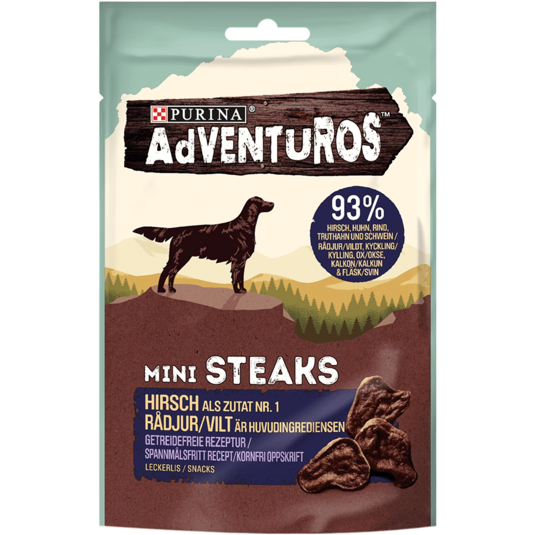 Adventuros Mini Steaks Hirsch 70g