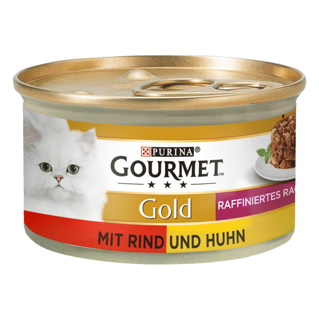 Gourmet Gold Raffiniertes Ragout Duetto mit Rind und Huhn 85g